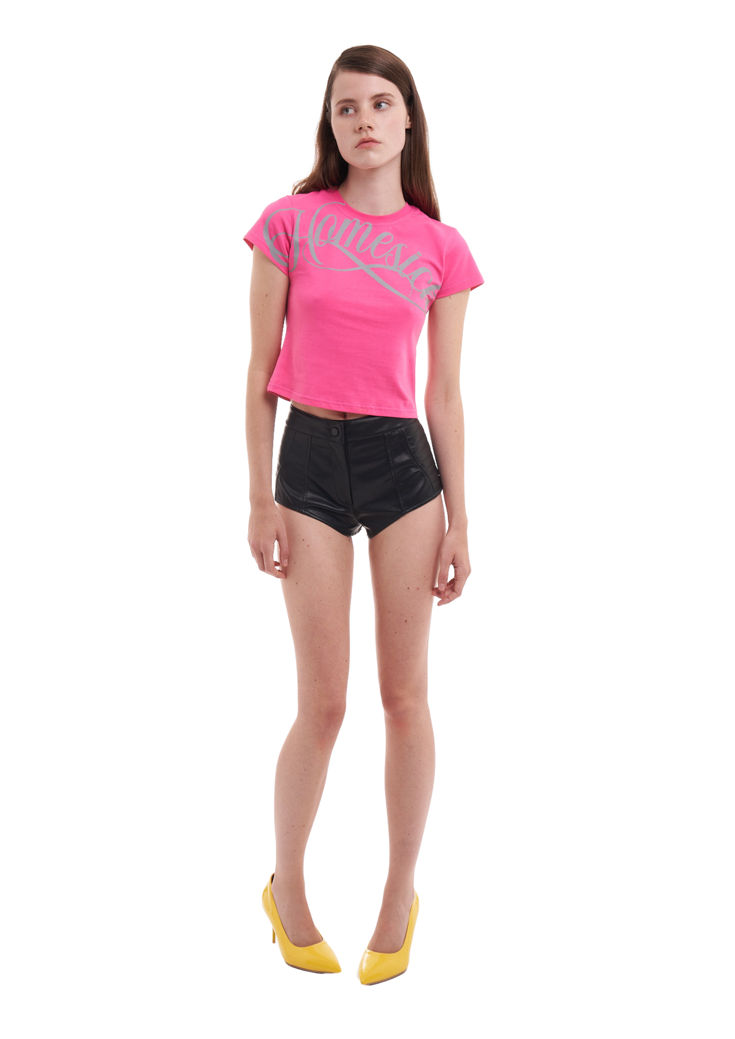 Homesick Baby Tee in Rosie Pink