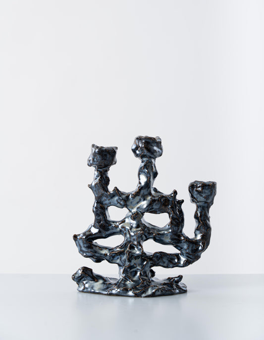 Samael Candle Holder Black