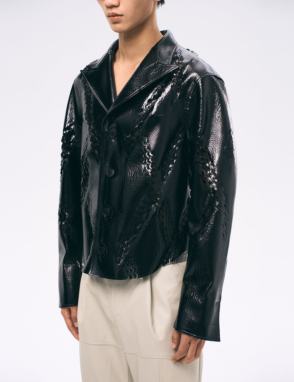 Black Laser Cut Jacket