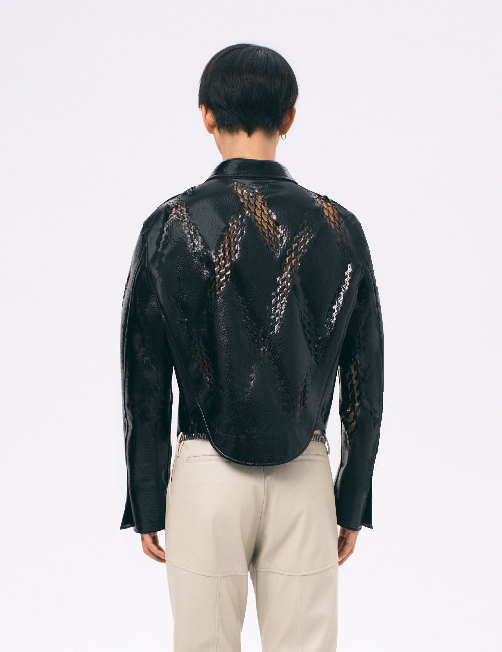 Black Laser Cut Jacket