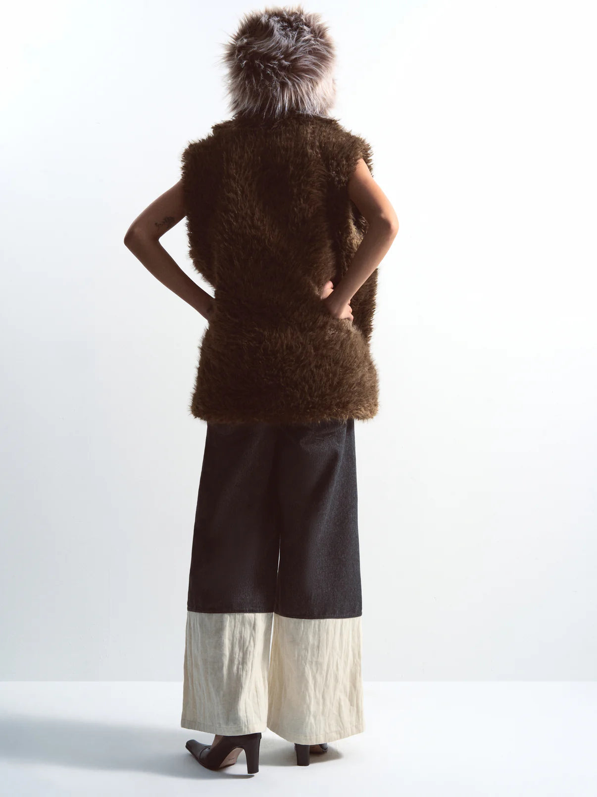 Brown Fur Vest