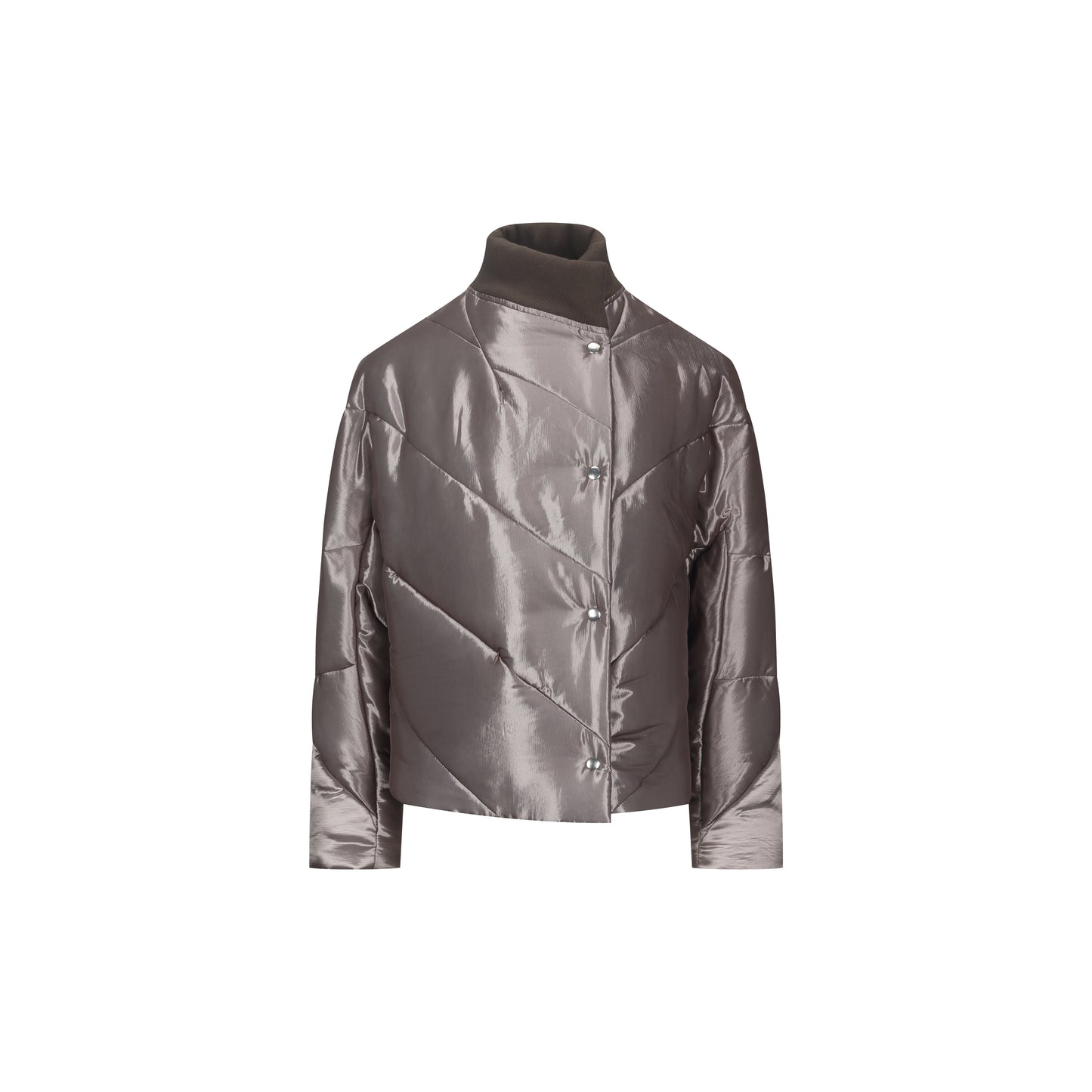 Pit Stripe Knitted Collar Hooded Jacket