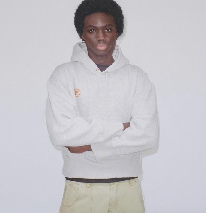Grey Classic Logo Hoodie