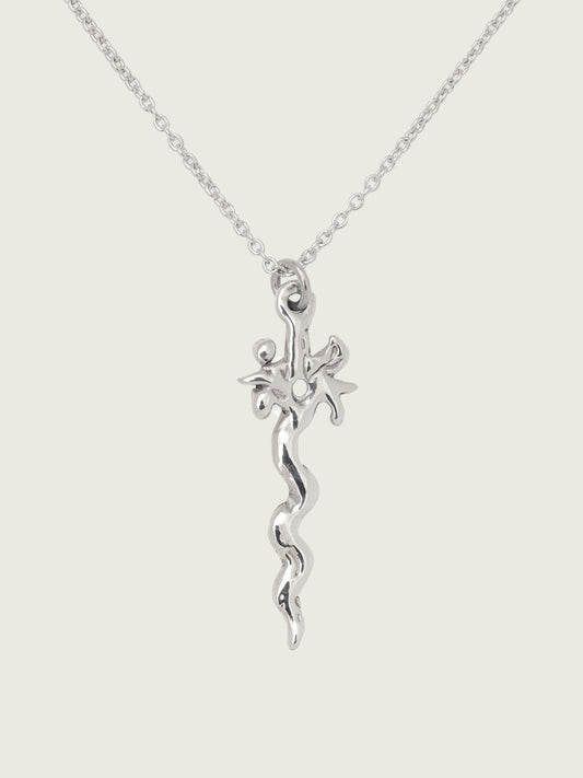 Soft Sword Silver Necklace