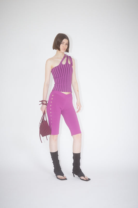 Jagger Slit Shorts Magenta