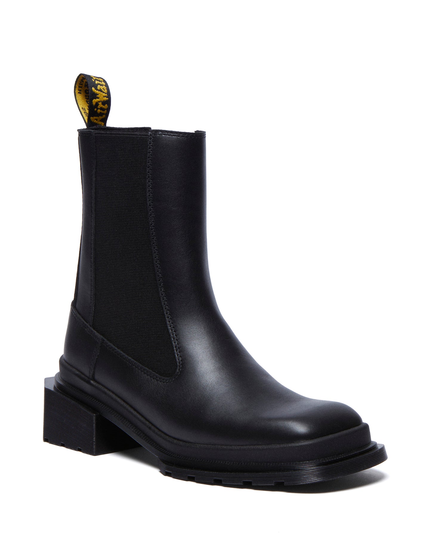 Maybole Square Toe Boots Black