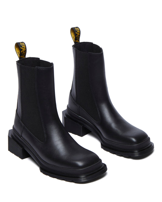 Maybole Square Toe Boots Black