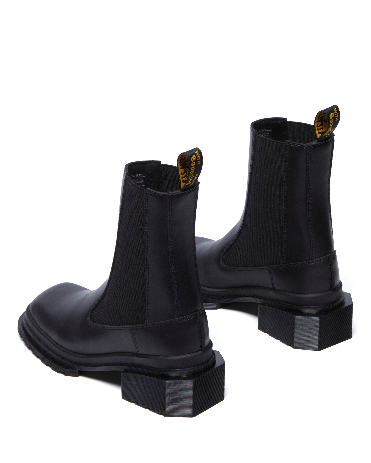 Maybole Square Toe Boots Black