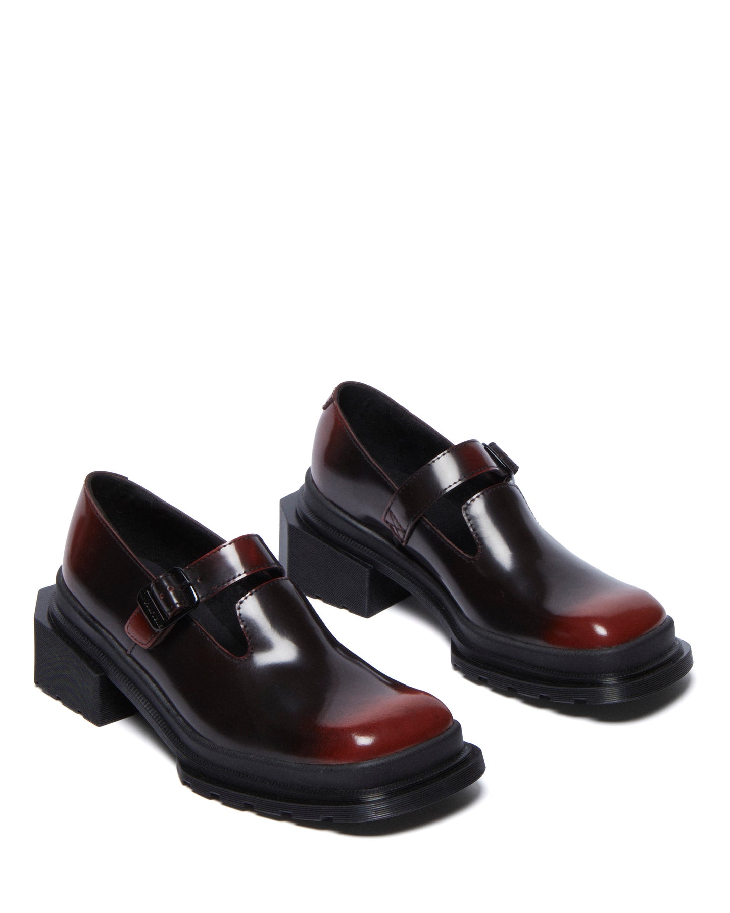 Maybole Square Toe Mary Jane Red