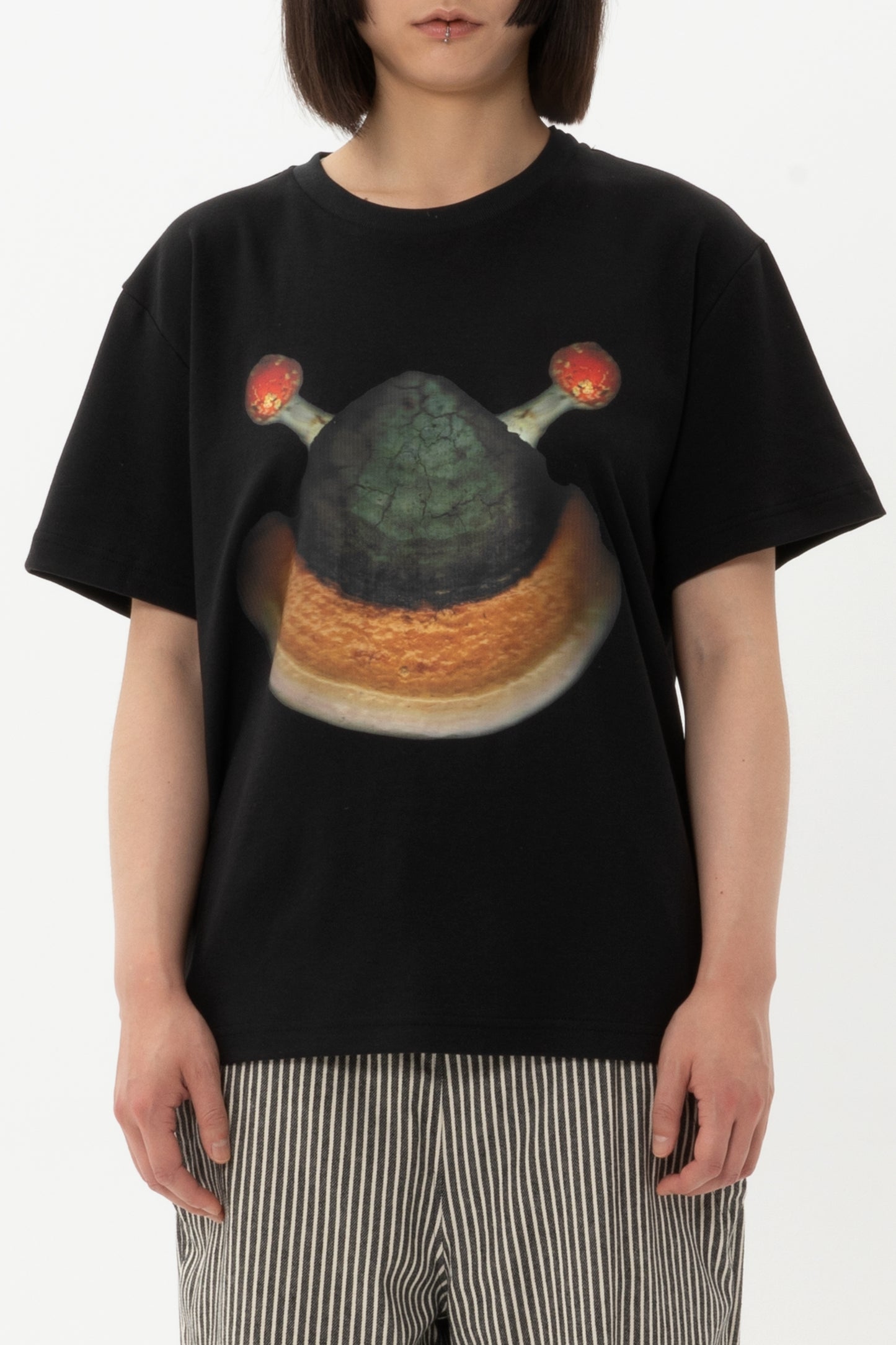 Smiley Funghi T-Shirt Black