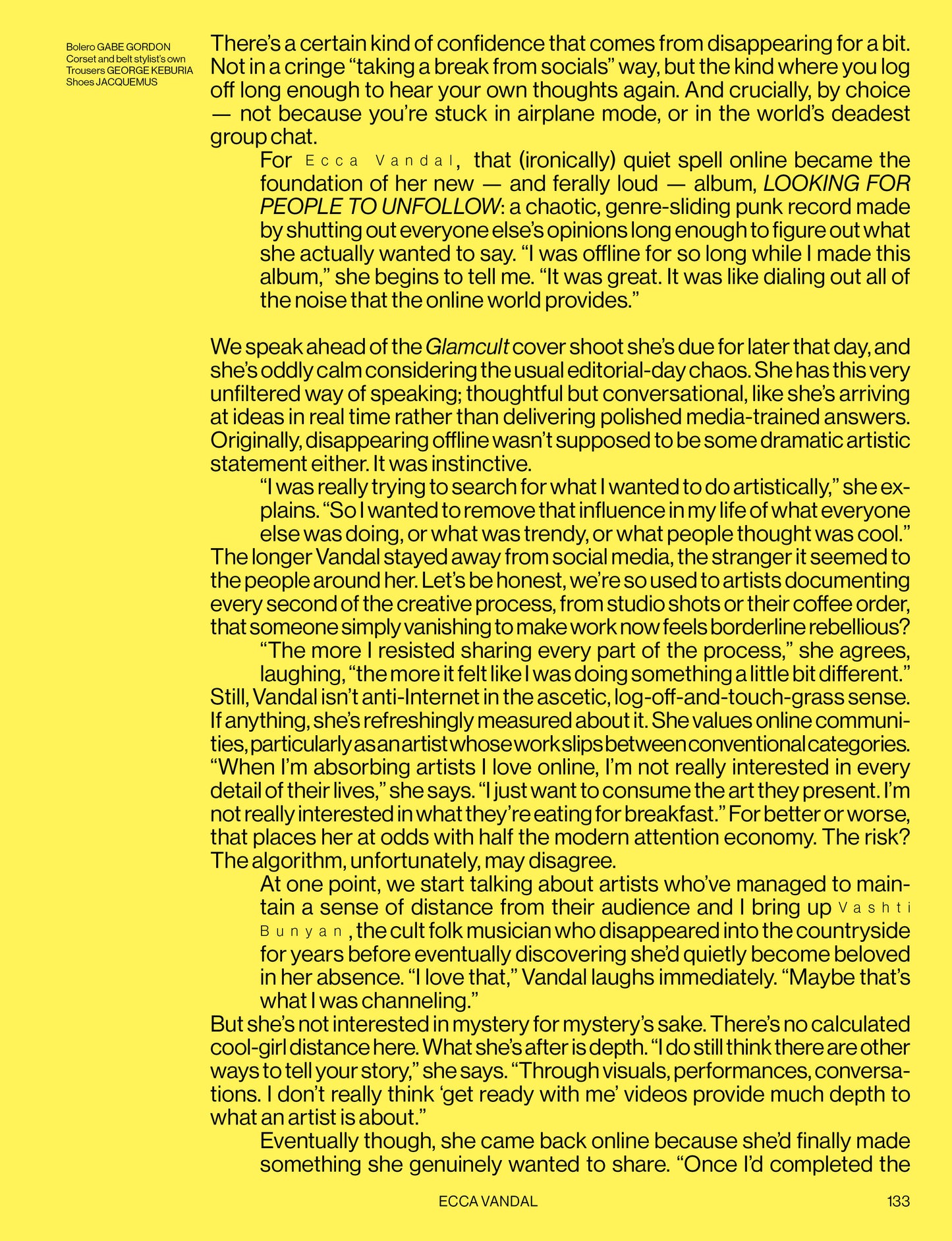 Glamcult #144 THE NOISE ISSUE with ECCA VANDAL (Pre-order)
