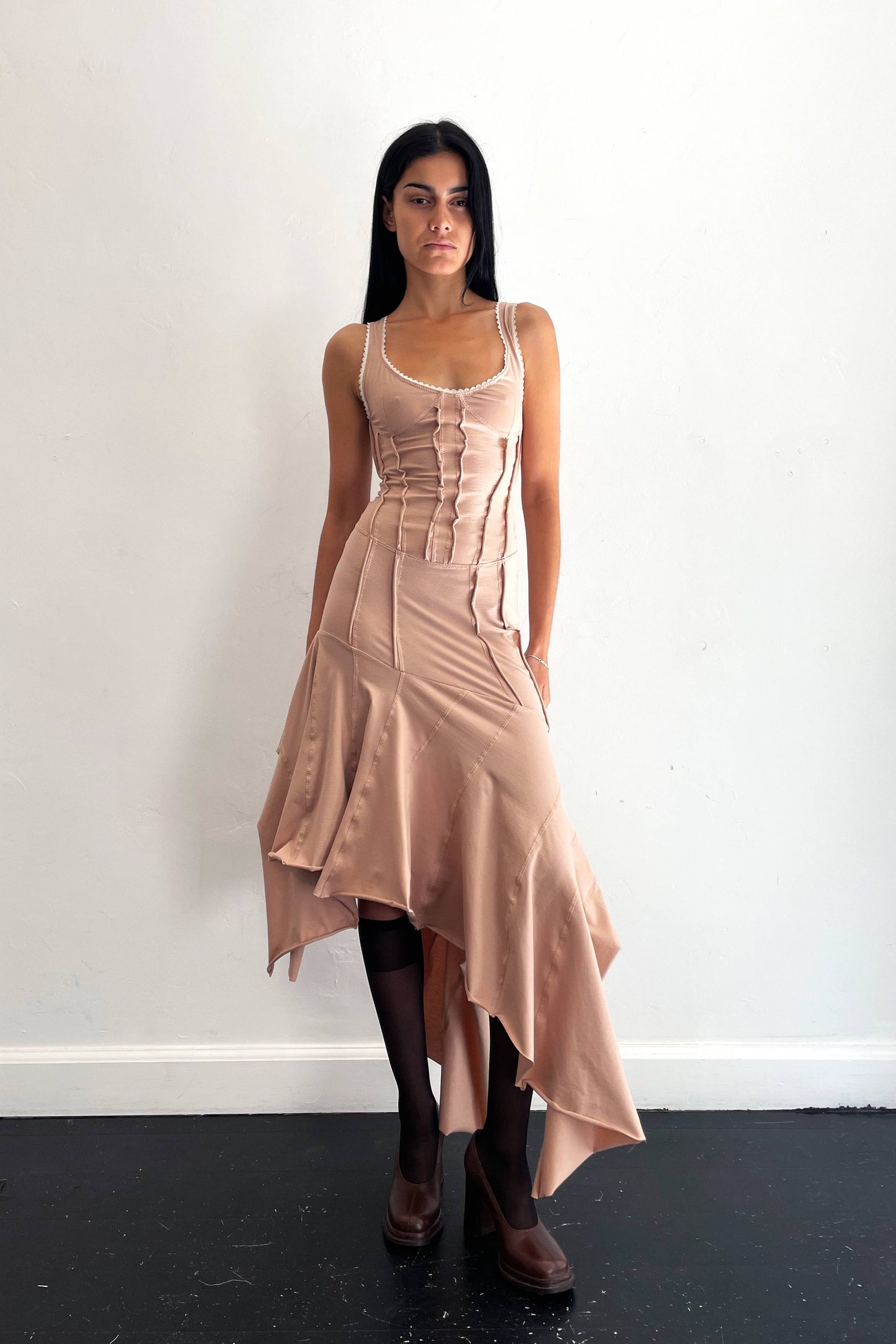 Deconstructed Lingerie Dress