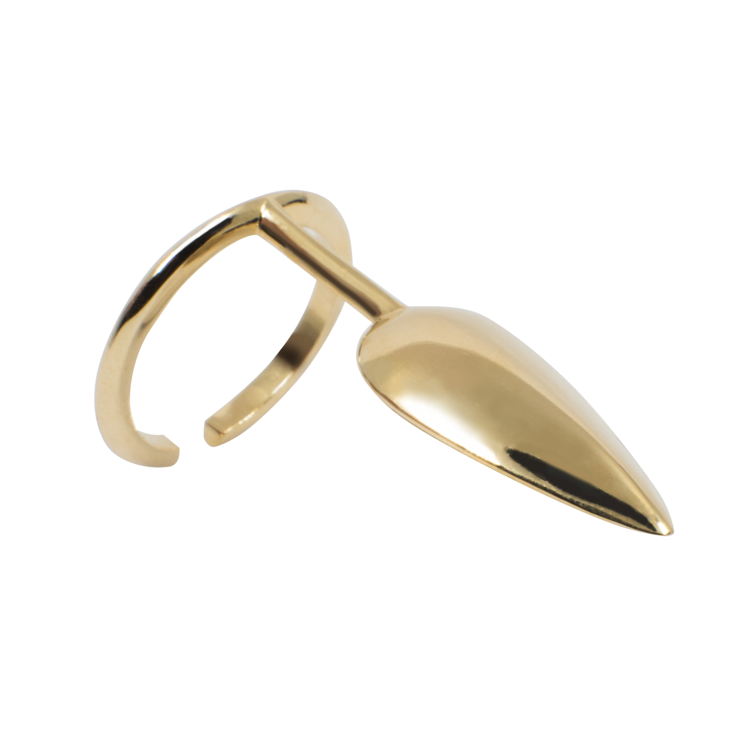 Kink Fingertip Ring Gold