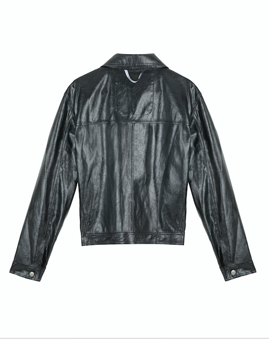 The Trucker Jacket in Faux Leather