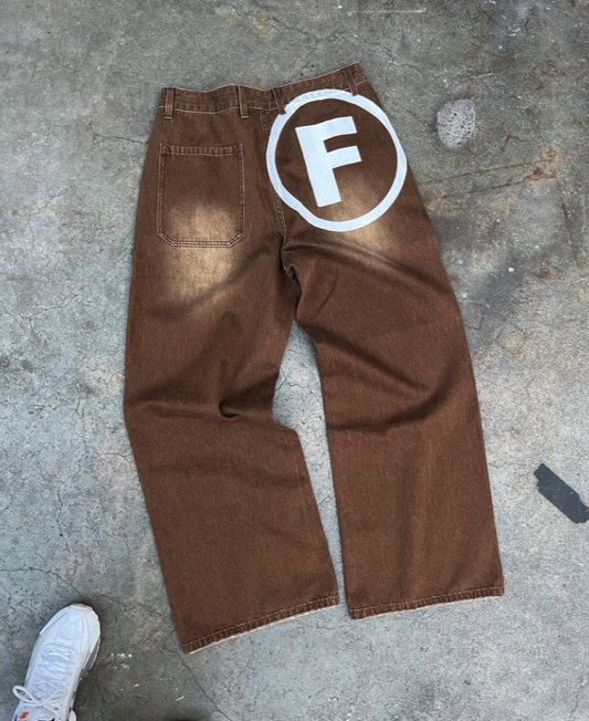 Brown F Jeans