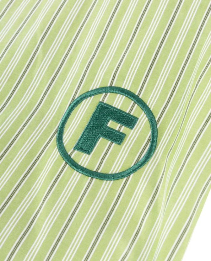 Striped F Circle Shirt Green